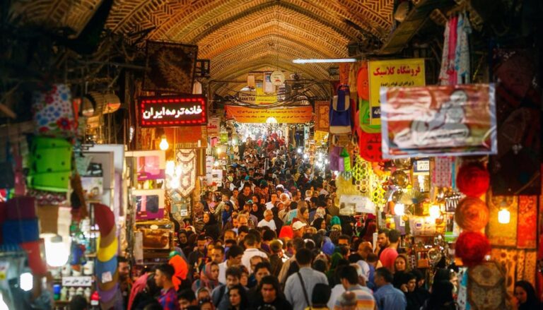 Large market in Tehran