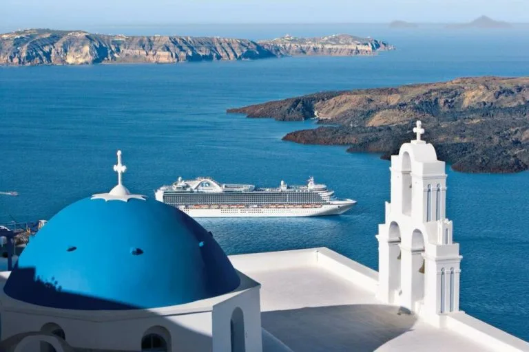 Princess ship in Santorini