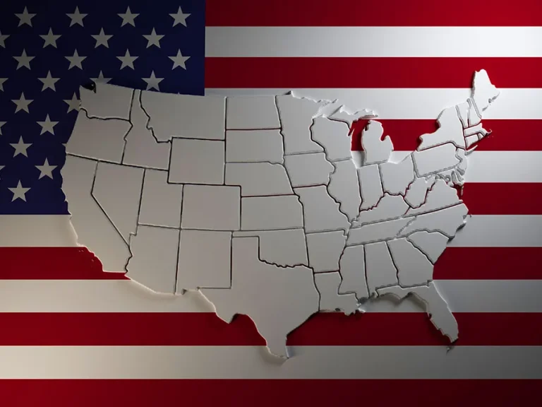 map United States flag background